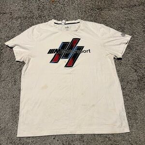 BMW puma White Motorsport Logo Men's T-Shirt